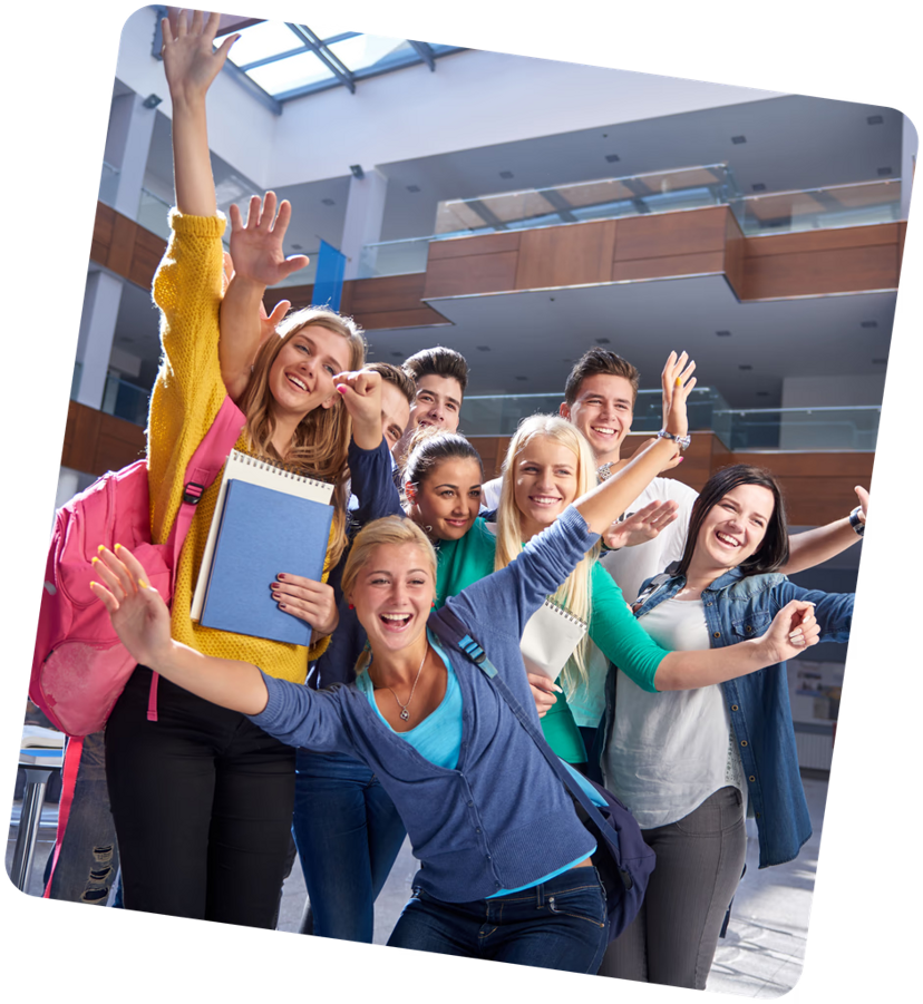 Enthousiaste studenten en leerlingen